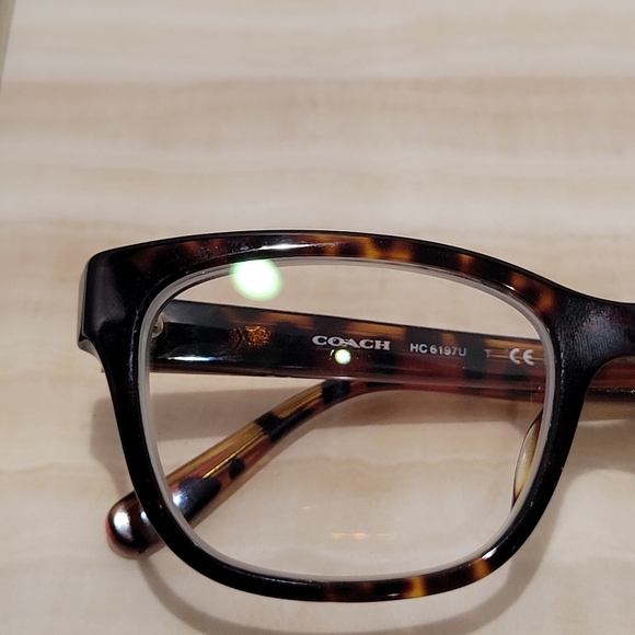 Coach HC6197U dk tort pink eyeglasses frames 53-18 -140 plastic square shape - Picture 13 of 14